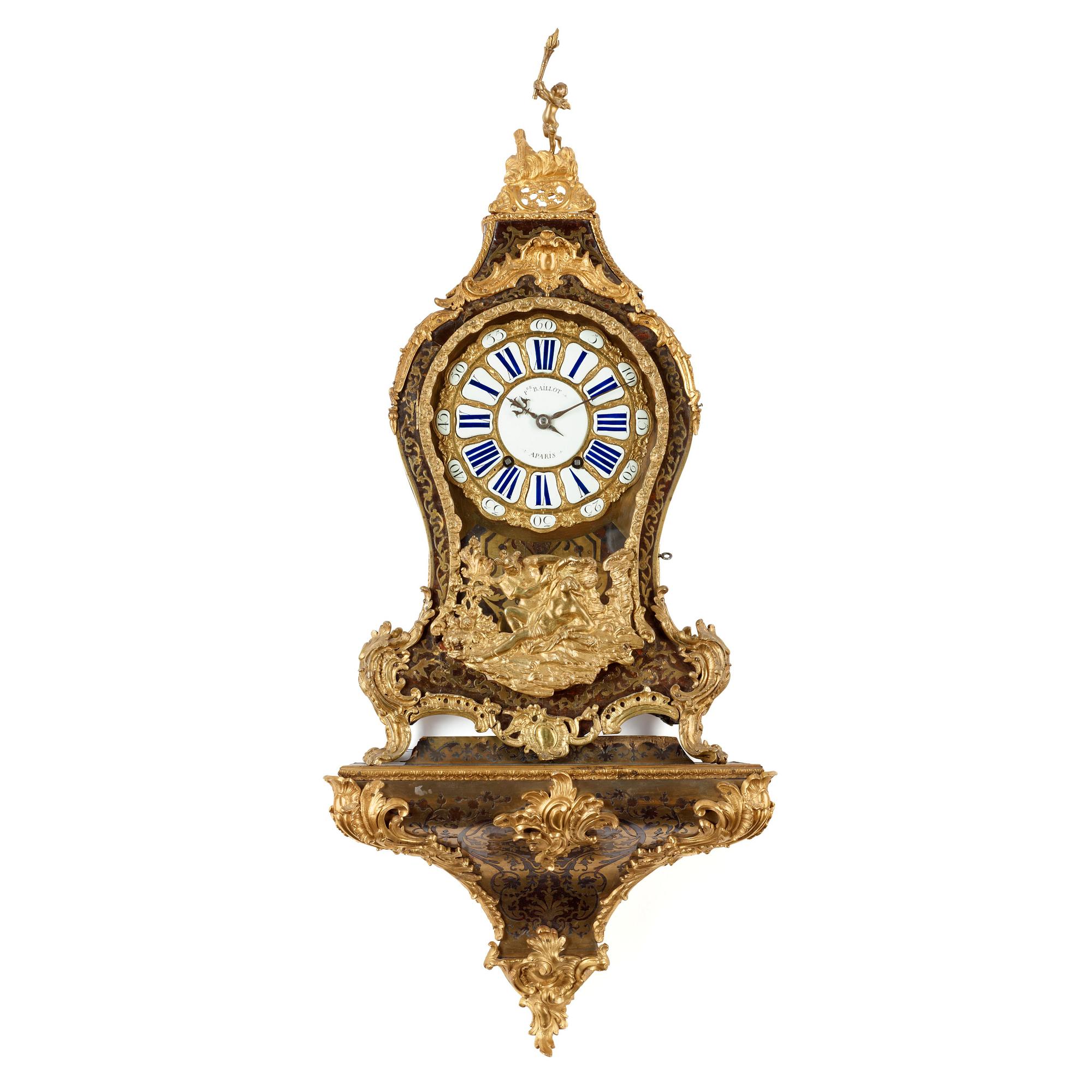 A Louis XV bracket clock, France, first half of the 18th Century.
