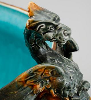 PRAKTJARDINJÄR, majolika, Rörstrand, sekelskiftet 1900.