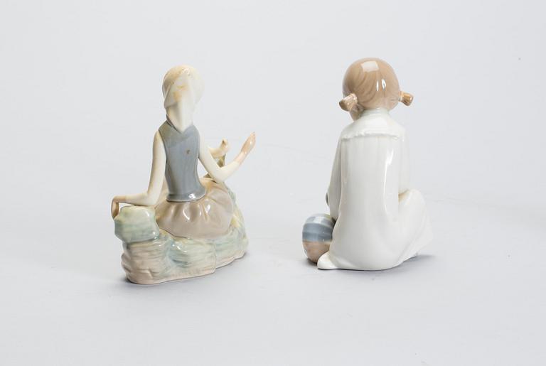 FIGURINER, 2 stycken Lladro.