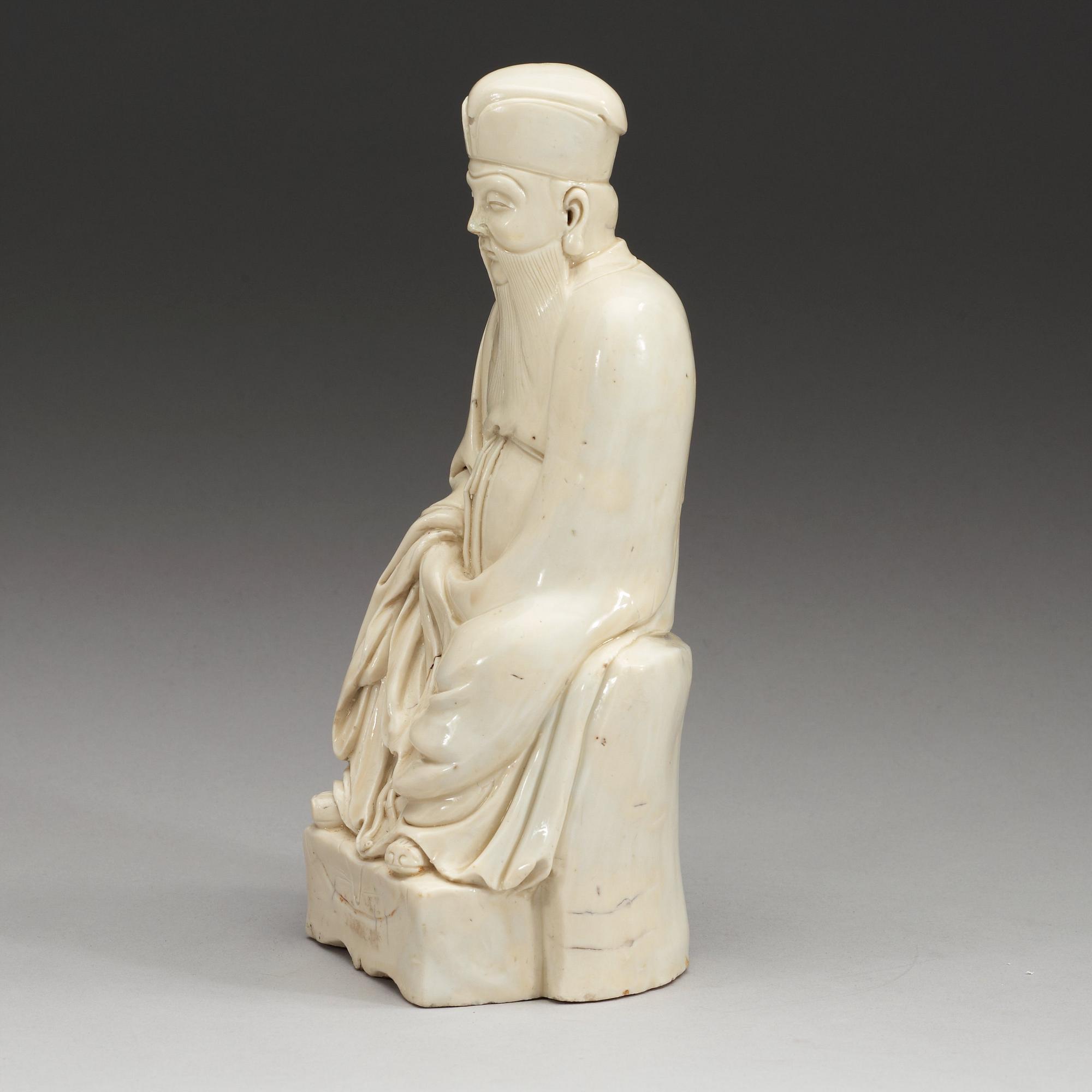 GUDOM, Blanc de Chine. Qing dynastin, 1600-tal.