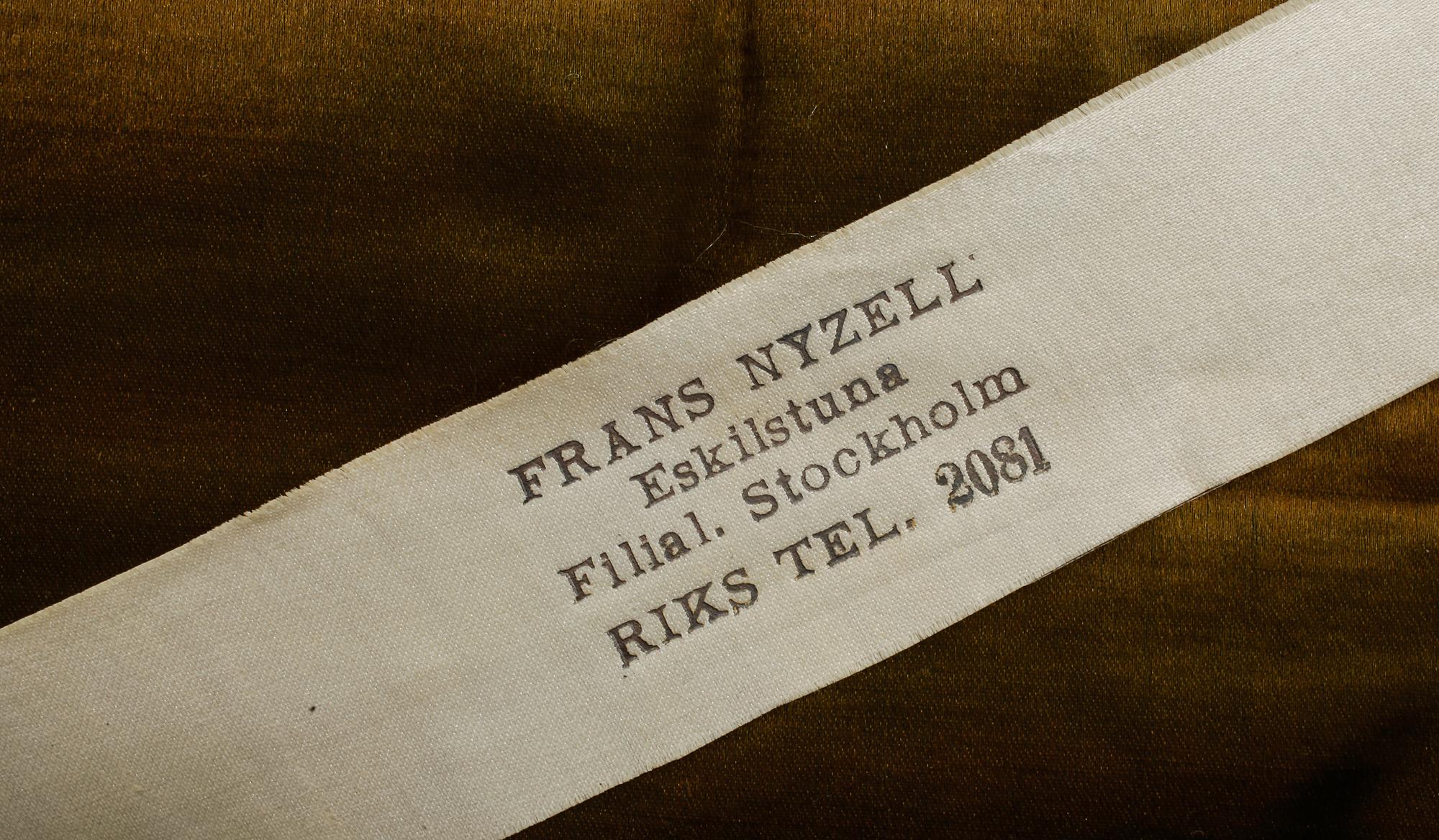 SAX, LINJAL och BREVKNIV, Frans Nyzell, Eskilstuna, 1900-talets början.