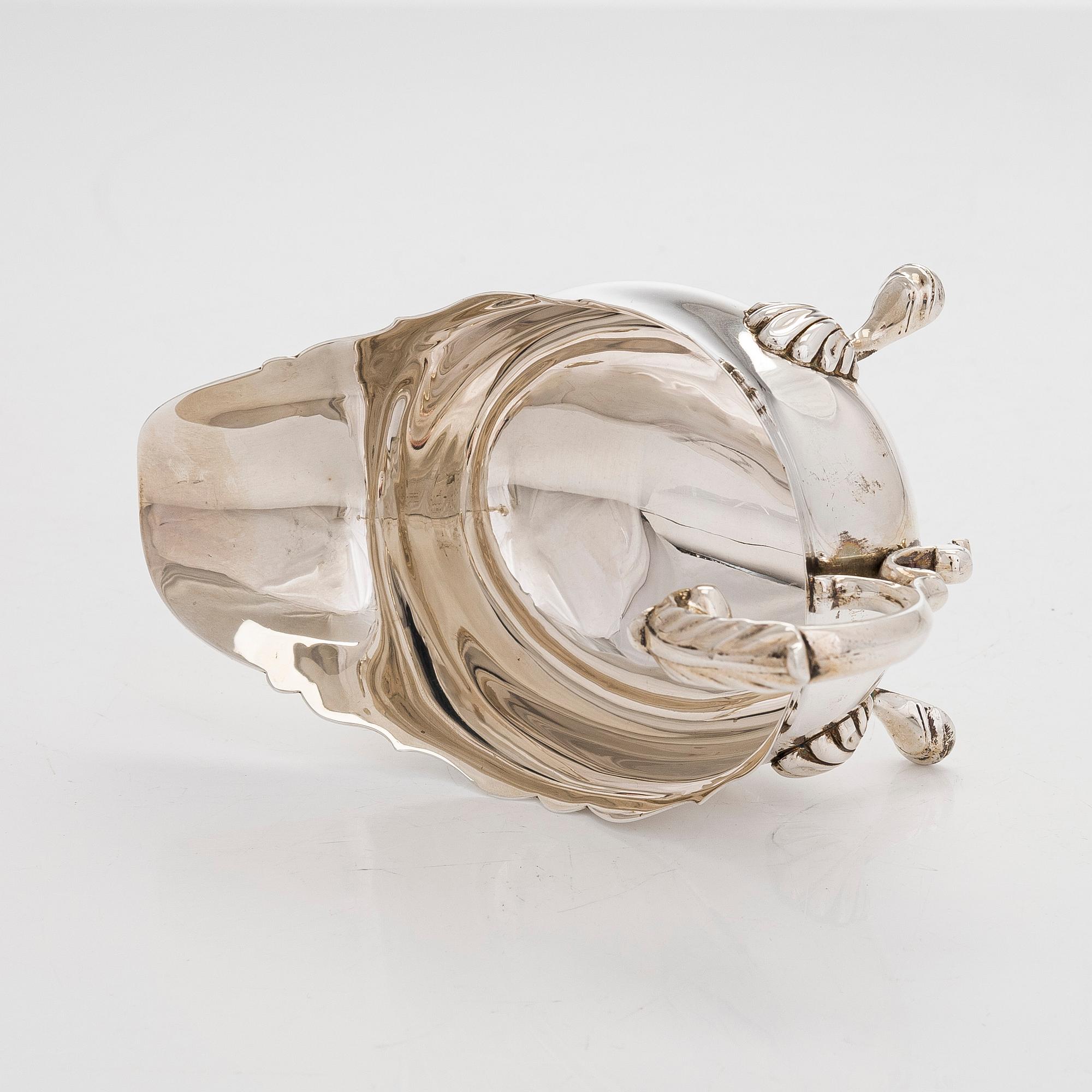 Såsbåt, sterling silver, Henry Hodson Plante, London England 1922.