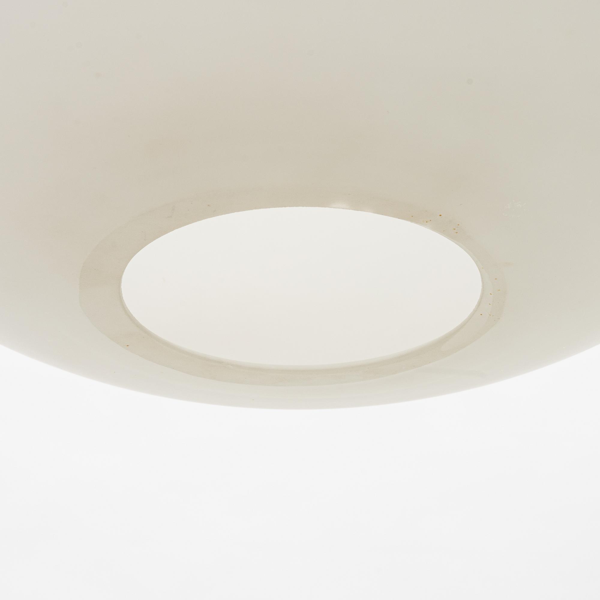 A glass ceiling light, mid 20th Century.