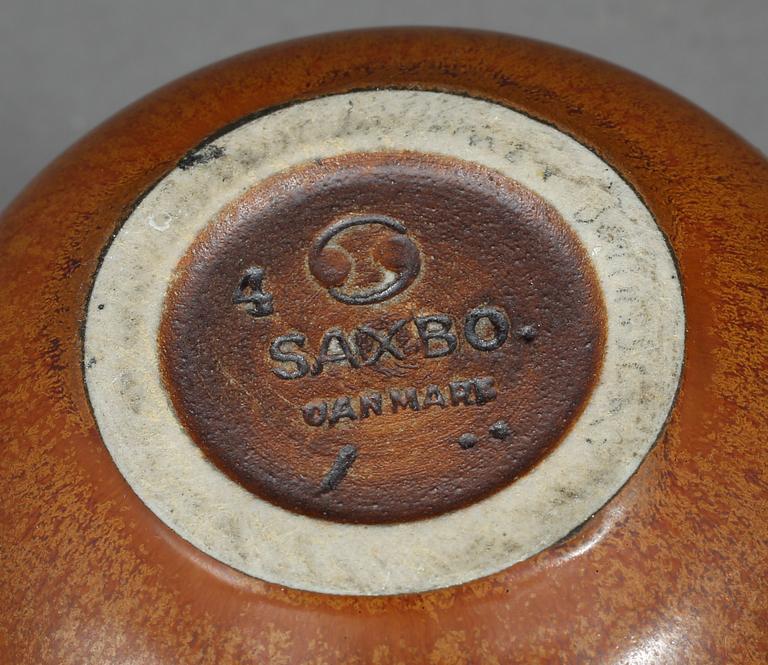 VASER, ett par, stengods, Saxbo, Danmark, 1900-talets mitt.