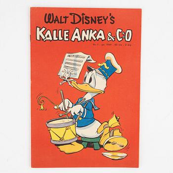 Serietidning, "Kalle Anka & Co" Nr 1, 1949.
