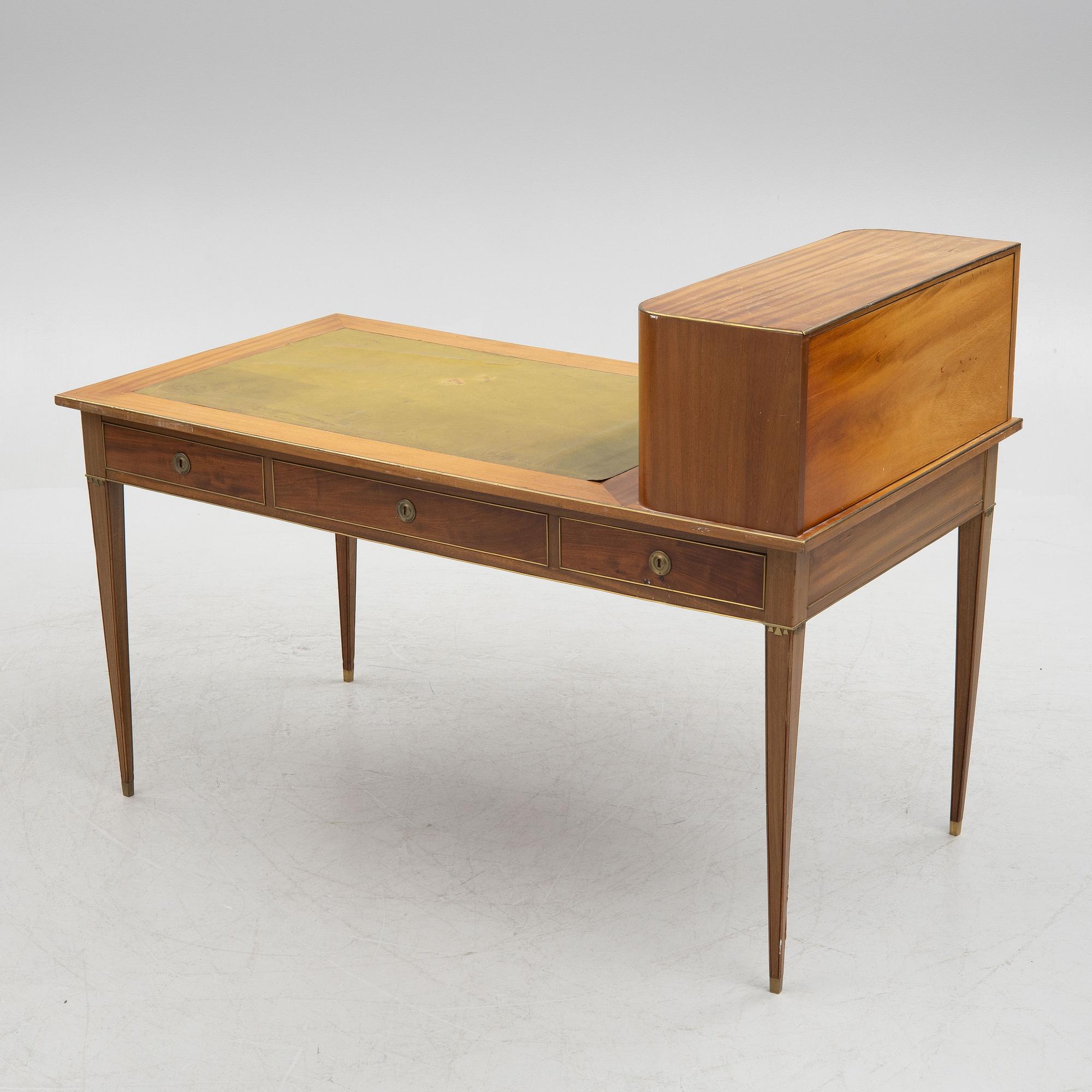 Desk, late Gustavian style, end of the 19th century.