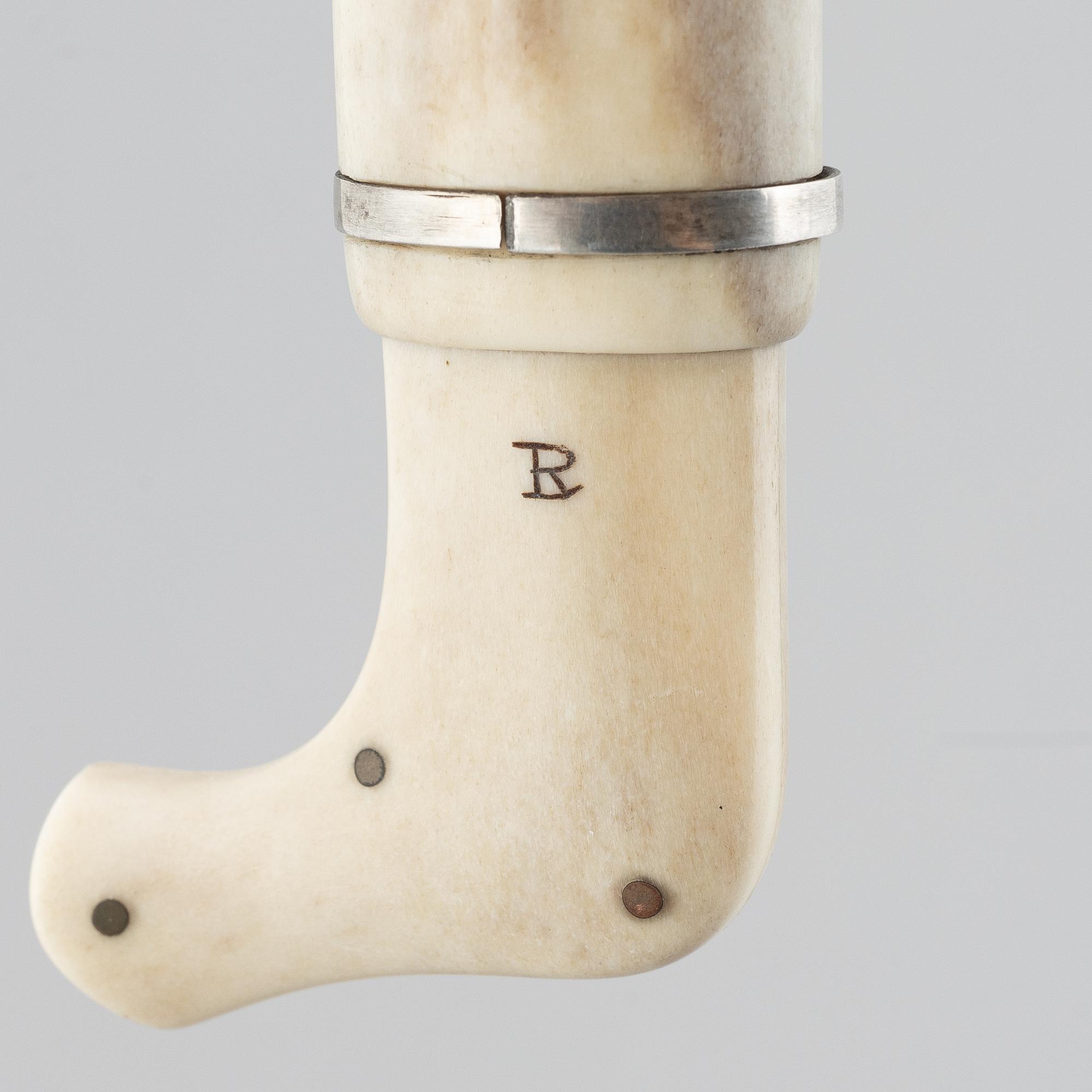 Roland Lundberg, a reindeer horn knife, Piteå.