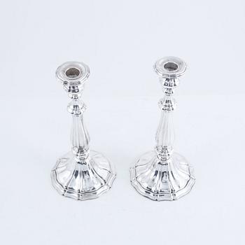 Candlesticks, a pair, silver, Germany, 1935.