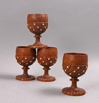 STOP, BÄGARE samt POKAL, renässansstil, 1900-tal.