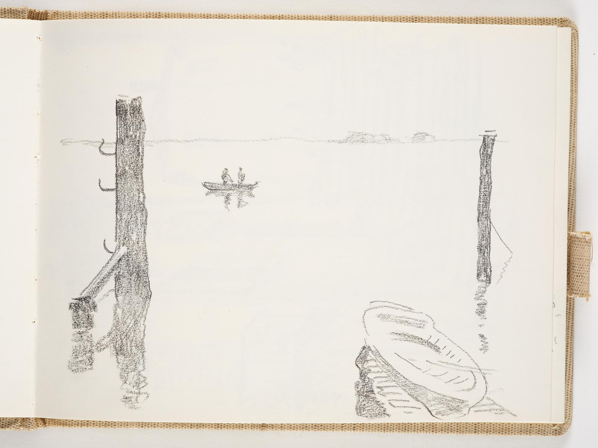 Lotte Laserstein, 4 skissböcker med blyertsteckningar.