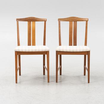 Karl Erik Ekselius, a set of six teak chairs, 1960s.