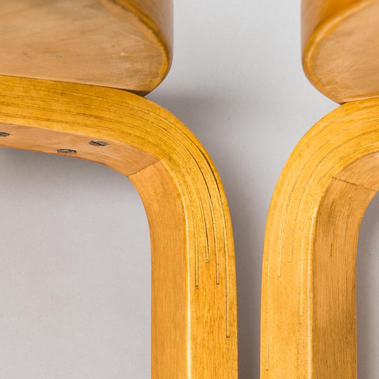Alvar Aalto, a 1950's '82' table and six '66' stools for O.Y. Huonekalu-ja Rakennustyötehdas A.B.
