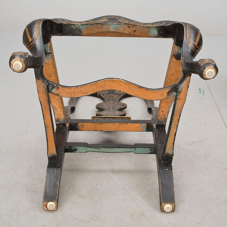 STOLAR, 3 st, senbarockstil, 1800-talets första hälft.