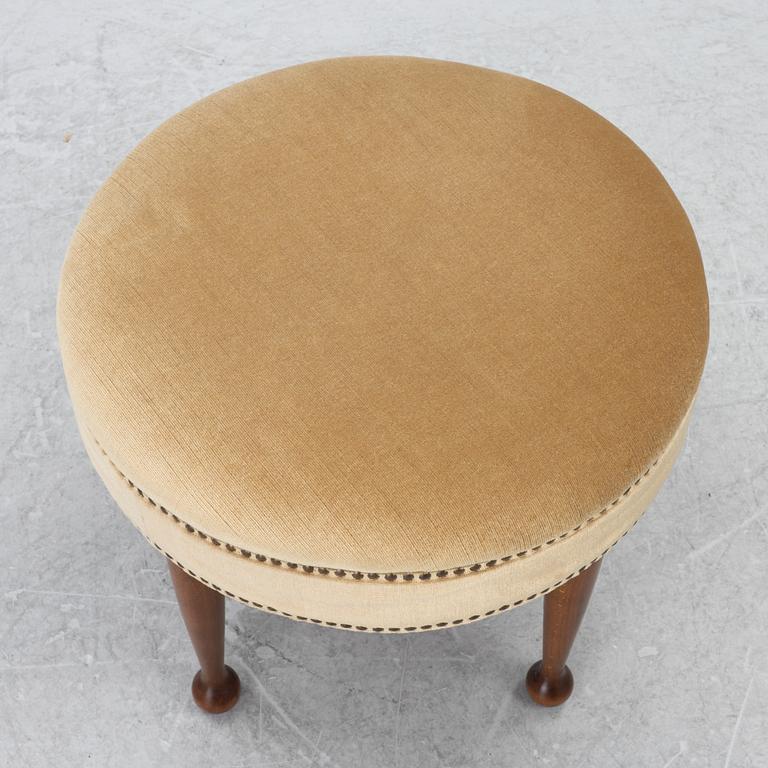 A Swedish Modern ottoman, Sweden, 1940's.