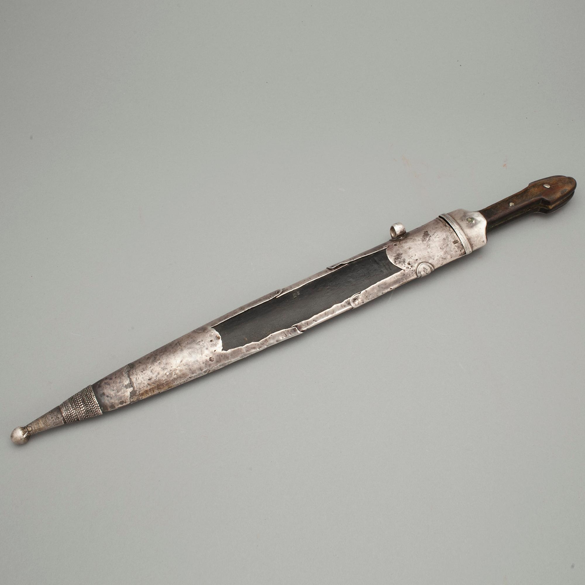 KINDJAL, silver, Tjetjenien, Ryssland, 1900-talets början.