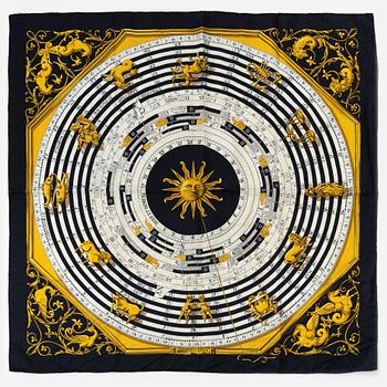 Hermès, scarf, "Dies et Hore"/"Astrologie".