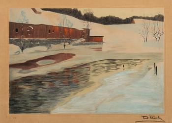 Frits Thaulow,  "Inntrykk fra sne / Effet de neige".