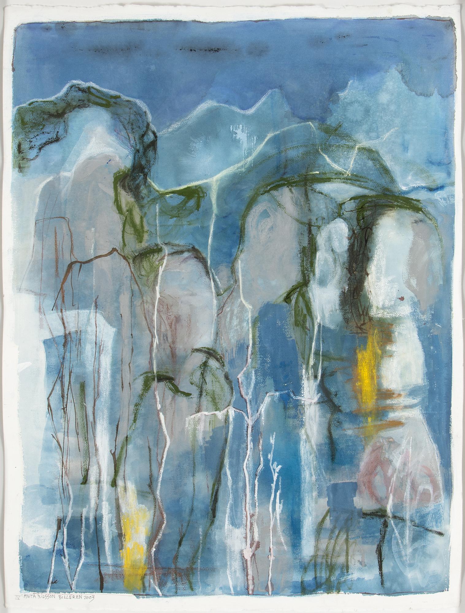 ANITA NILSSON BILLGREN, mixed media, paper, signed and dated 2003.