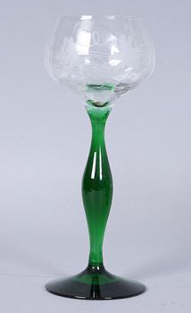 VITVINSGLAS, 12 st, Kosta, 1900-tal.