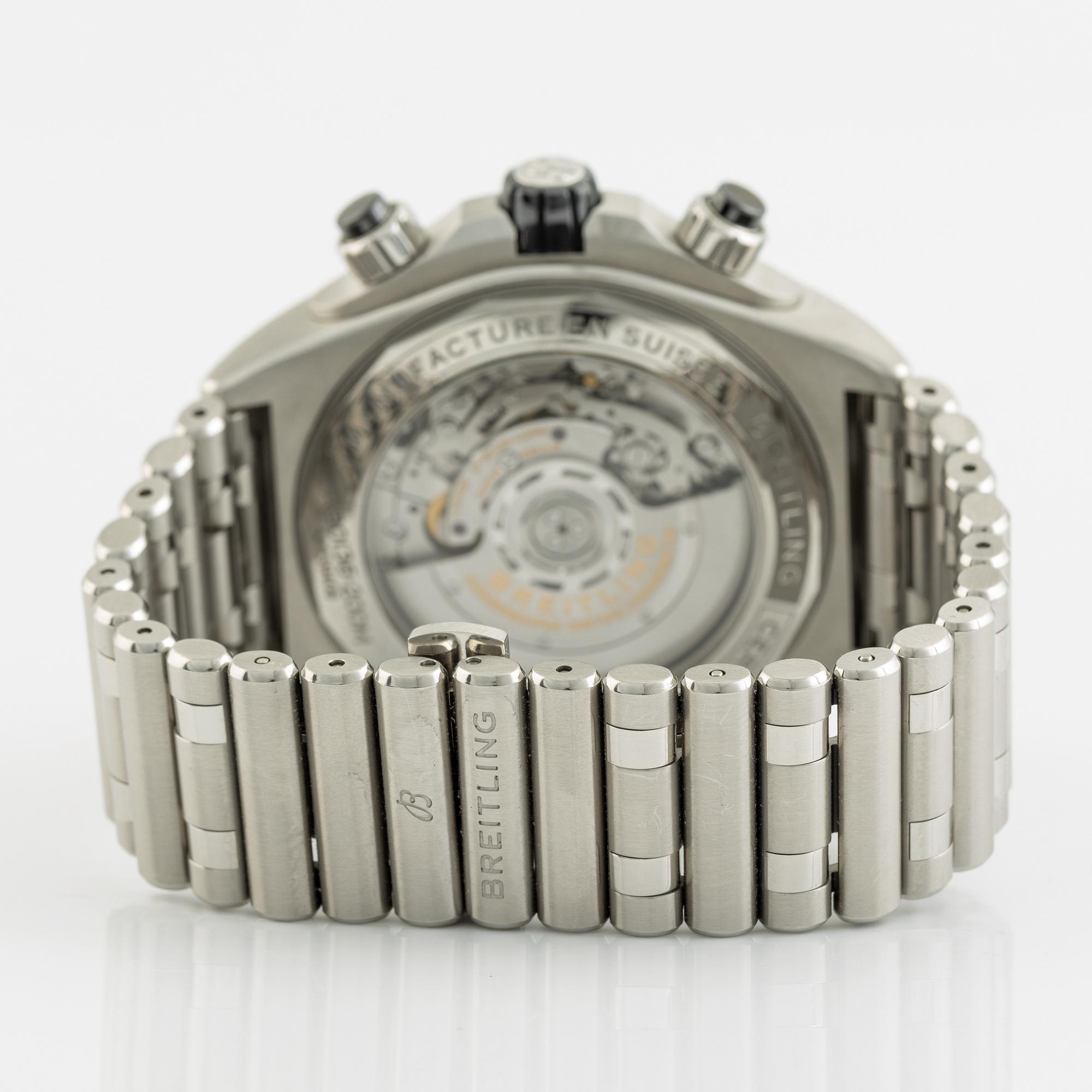 Breitling, Super Chronomat B01 44, chronograph, wristwatch, 44 mm.