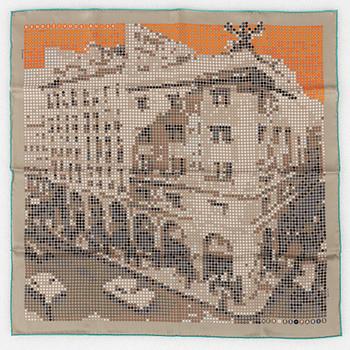 Hermès, scarf, "Rendez-Vous au 24".