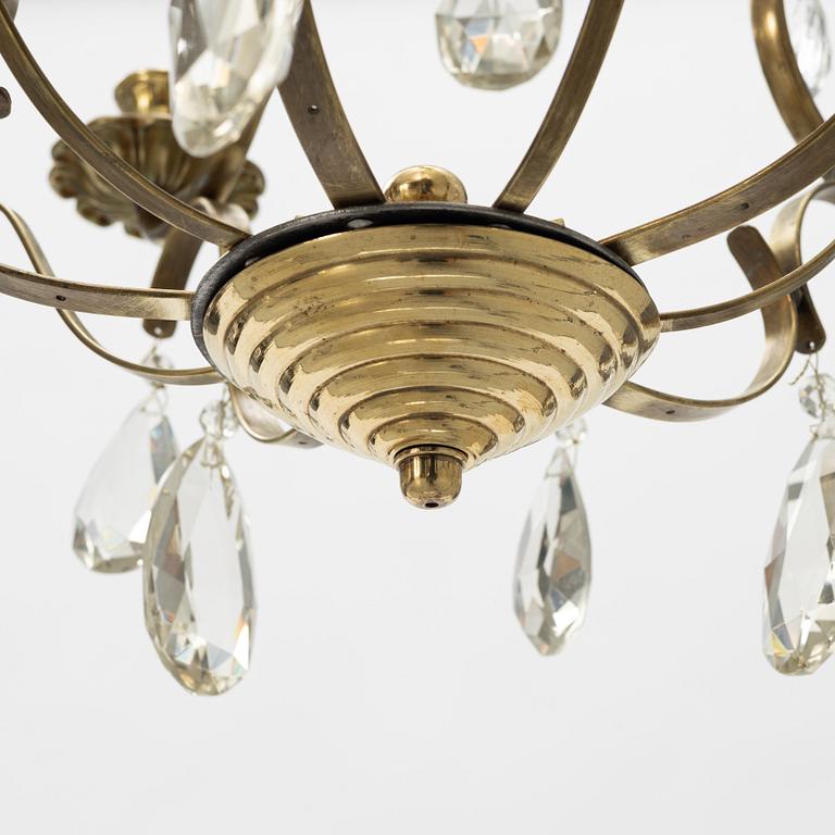 A Baroque style chandelier, 21st century.