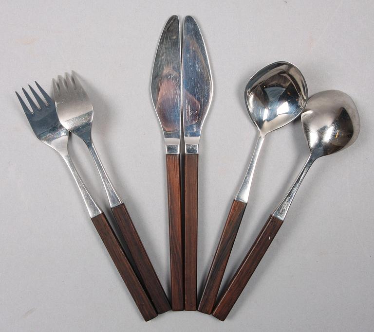 BESTICKSERVISDELAR, 36 delar, Tias Eckhoff, Lundtofte. 1960-tal.