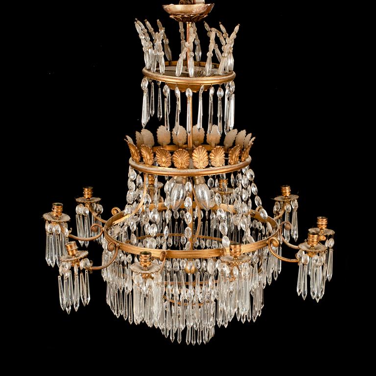 LJUSKRONA, omkr 1900. Höjd 85 cm.