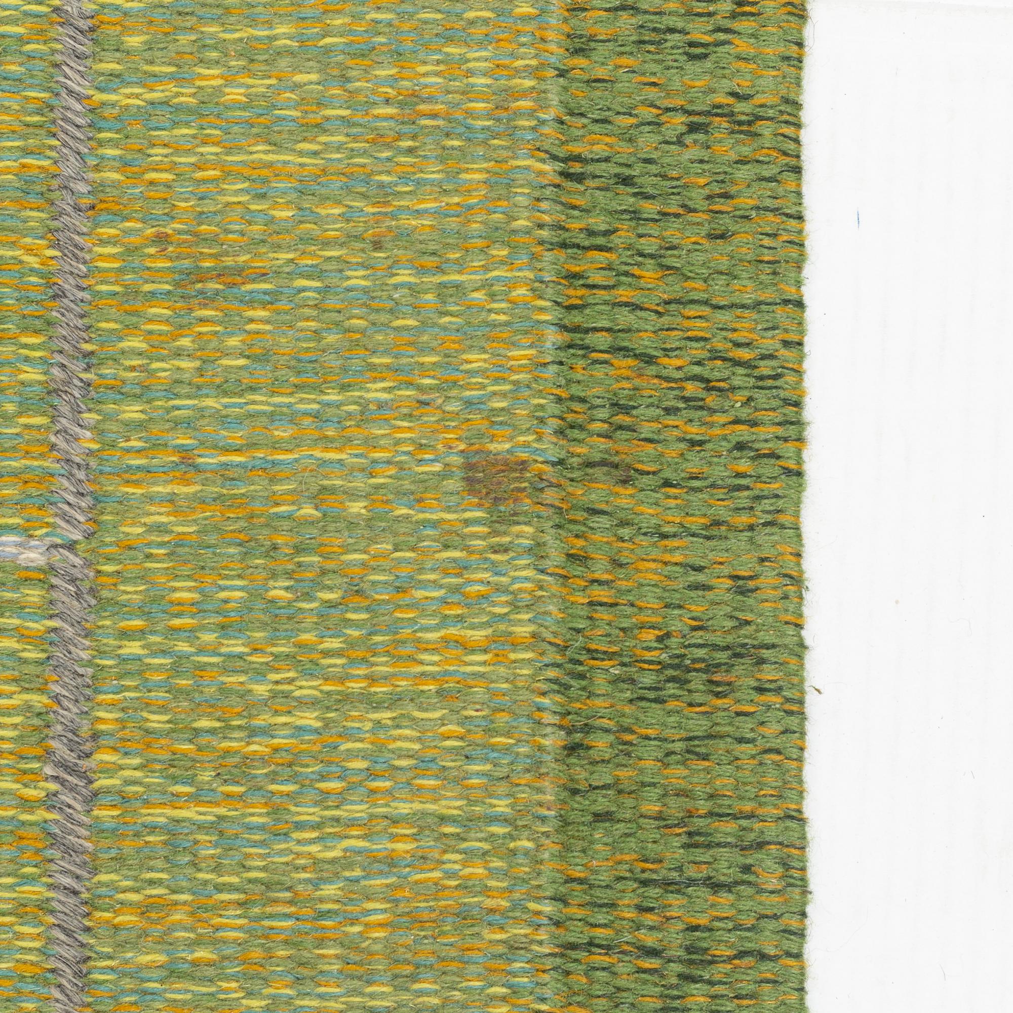 Ingegerd Silow, a carpet, flat weave, 200 x 135 cm, signerad IS.