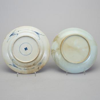 TALLRIKAR, 4 st, porslin, Kina, Kangxistil, 1800-tal.