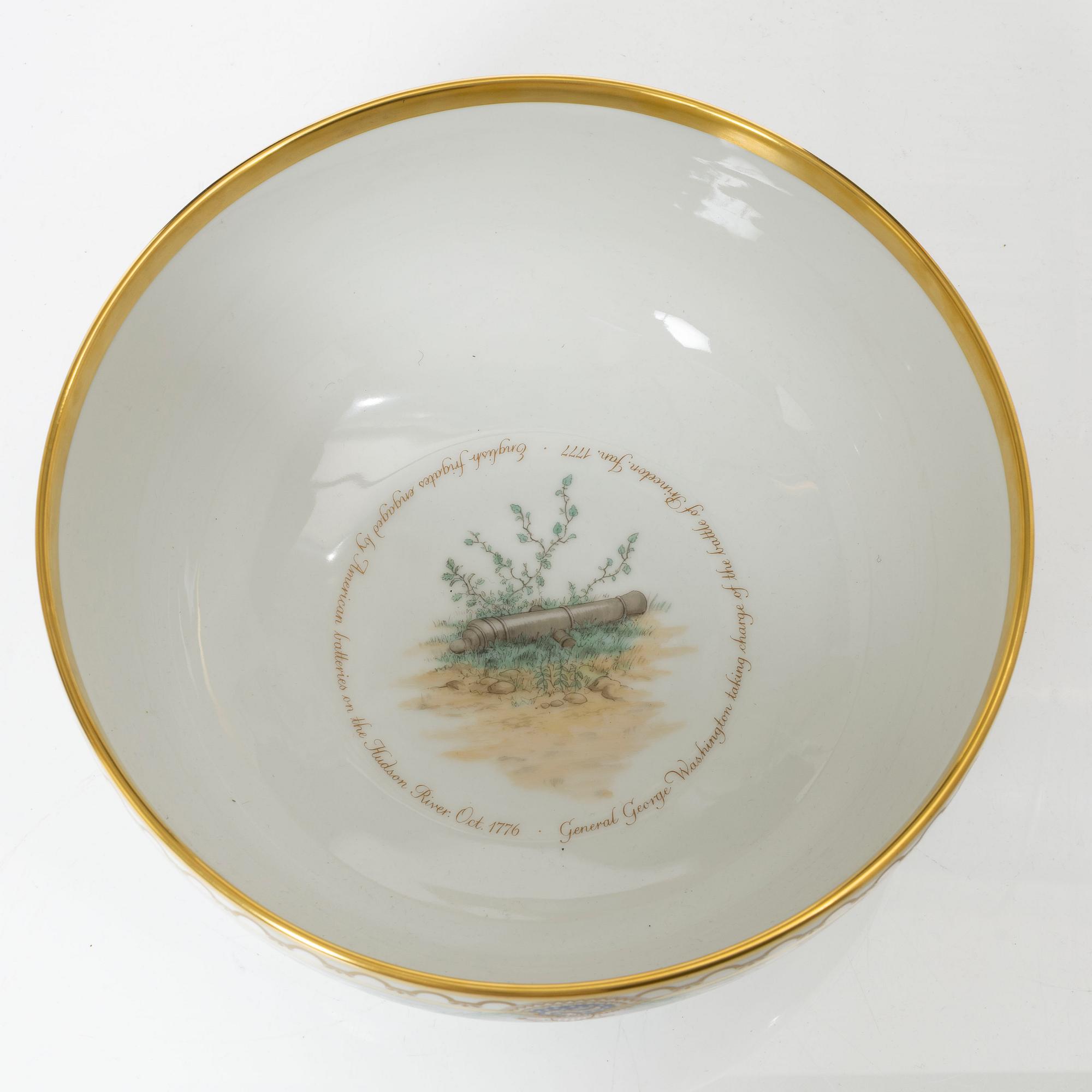 Royal Copenhagen, punch bowl, porcelain, 1976.