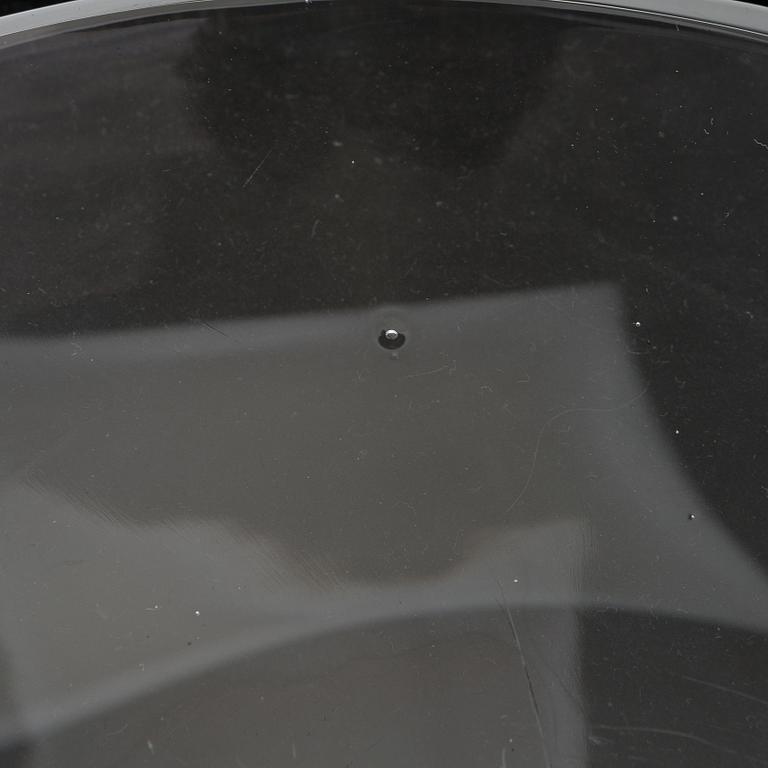 Aimo Okkolin, a late 1950s crystal dish, signed Aimo Okkolin Riihimäen Lasi.
