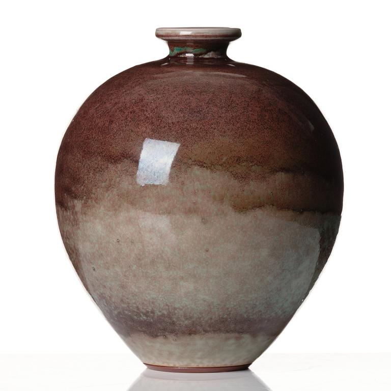 Berndt Friberg, a stoneware vase, Gustavsberg studio, Sweden 1974.