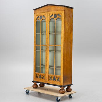 Empire, A Swedish Birch Book Cabinet, late Empire, 19th century.