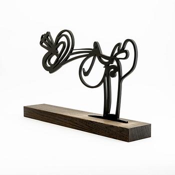 Carl Fredrik Reuterswärd, sculpture painted iron, signed 05, 2/4.