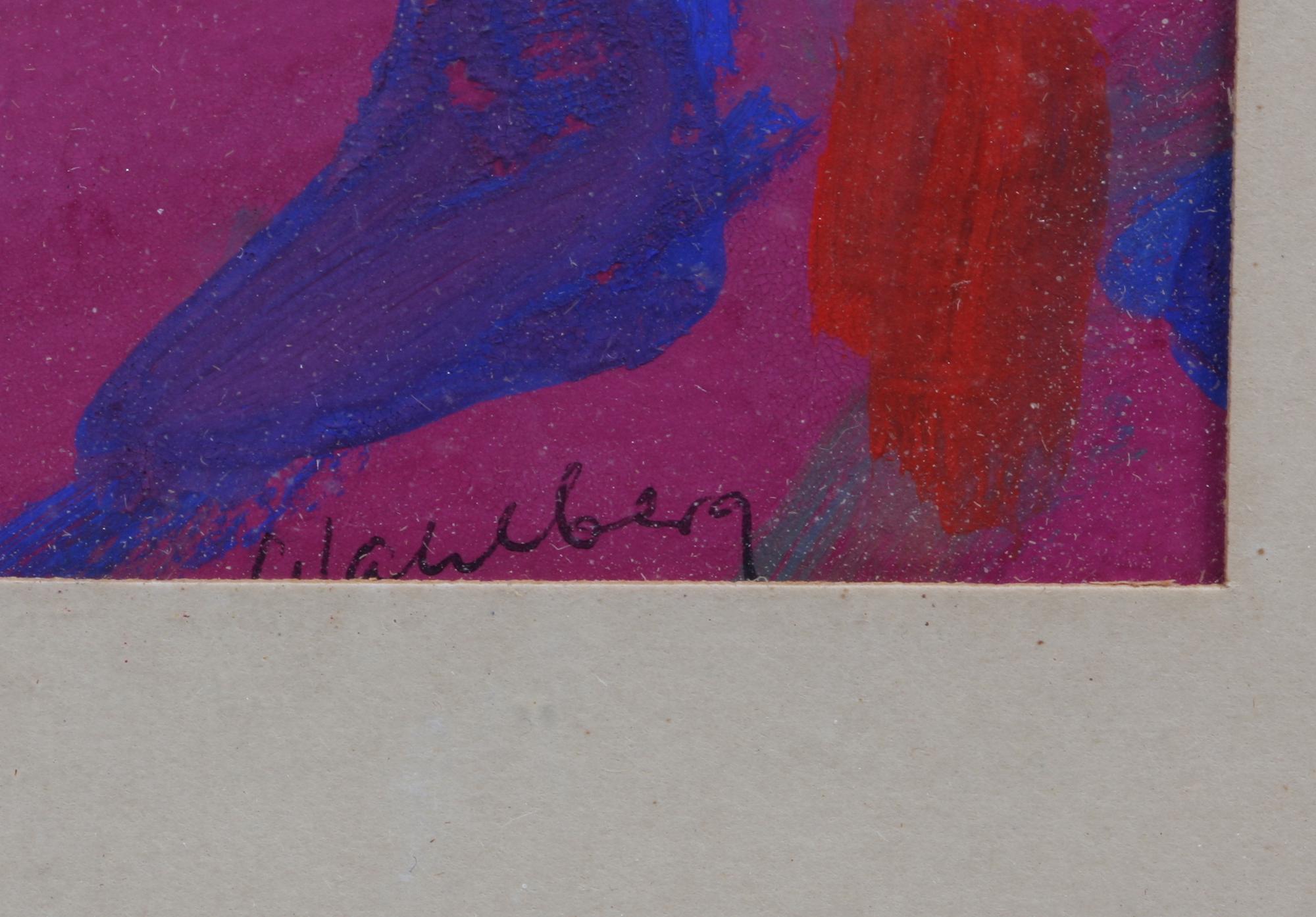 WAHLBERG, BERTIL, gouache, sign.