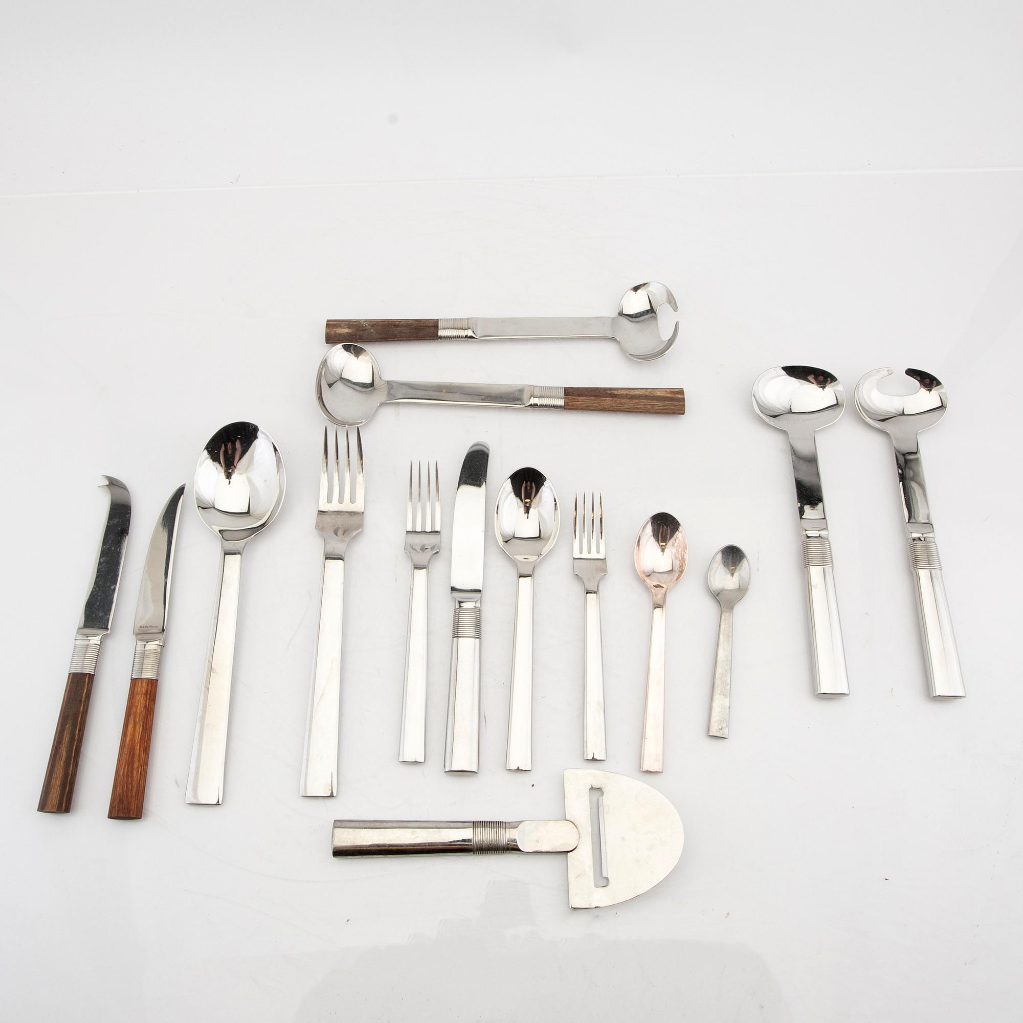 Signe Persson-Melin, a set of 93 pcs of Signum cutlery  Boda Nova 1990s.