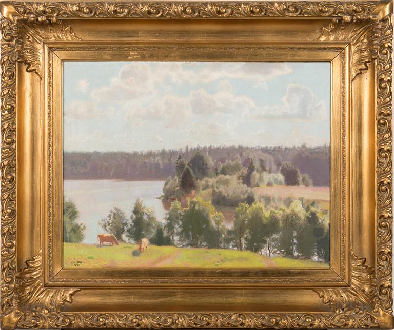 Antti Favén, öljy kankaalle, signeerattu ja päivätty 1927.