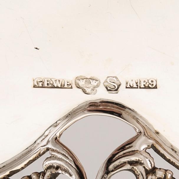 A Swdish 20th century sugar and cream set 4 pieces silver 1950s, weight total 414 grams.