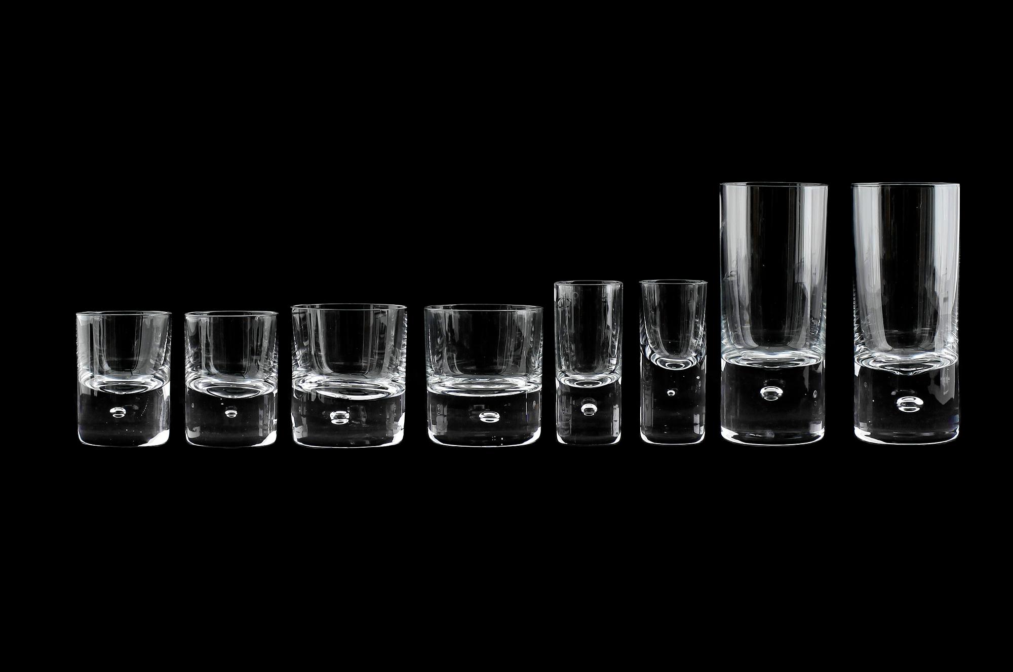 GLASSERVIS, 30 delar, "Pippi", Walter Hickman, Kosta, 1960-tal.