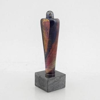 Bertil Vallien, a limited edition glass sculpture, Kosta Boda Atelier, 1992, Sweden, signed.