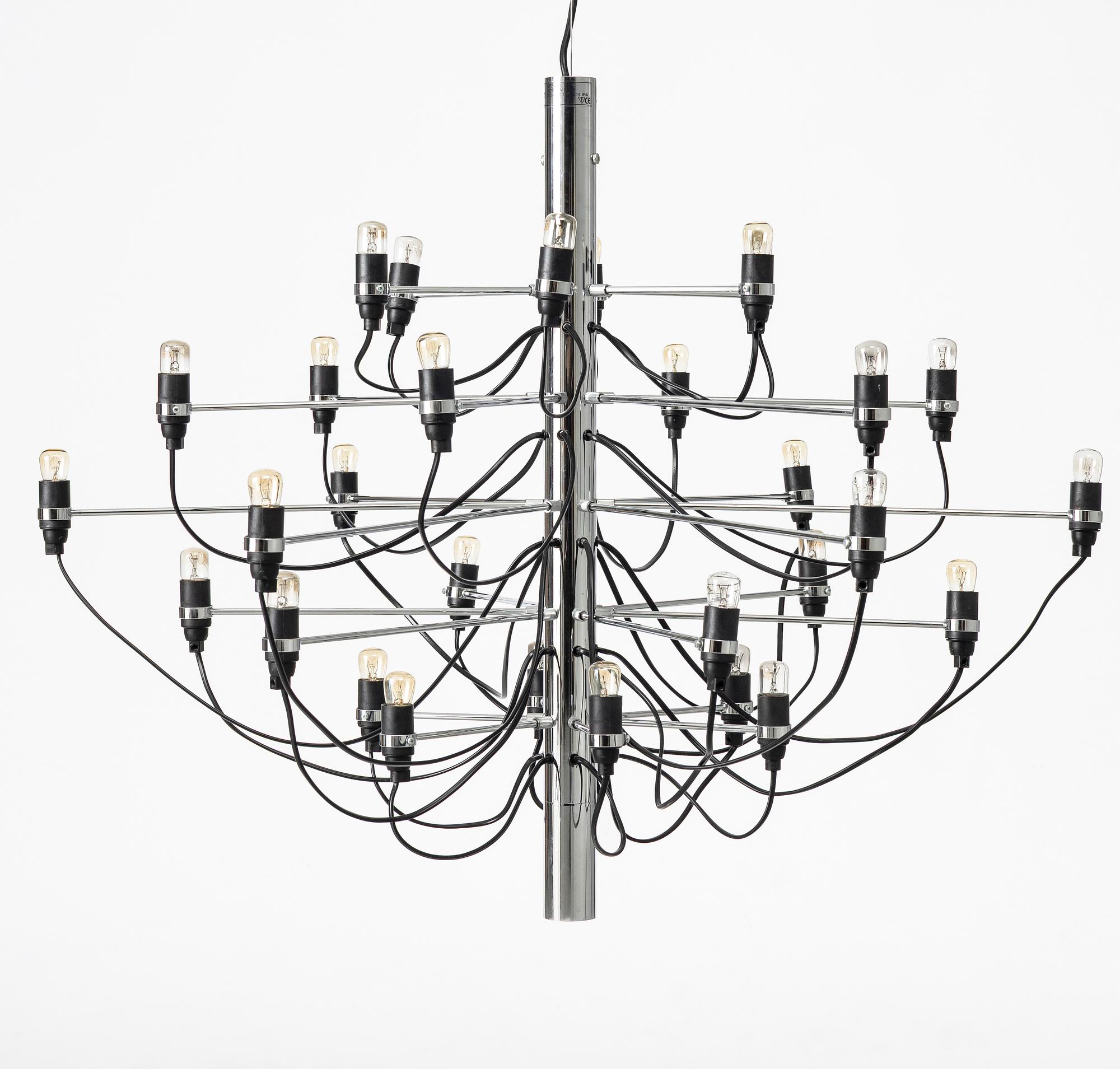 Gino Sarfatti, chandelier, model 2097/30, Flos, Italy.