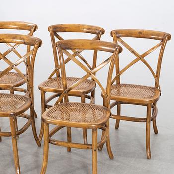 5 CHAIRS, first half of the 20th century.