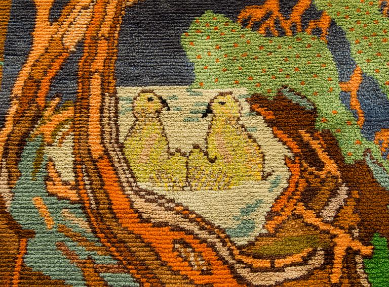 Maria Schwarzberg, penkkiryijy,malli Suomen Käsityön Ystävät. Noin 285 x 165 cm.