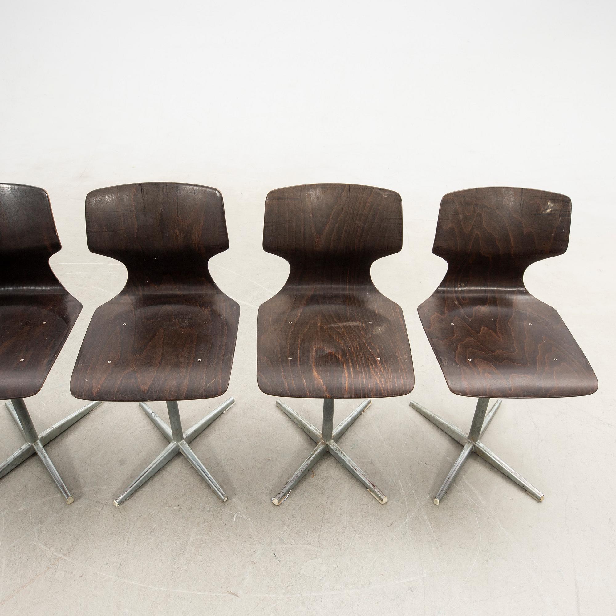 Chairs 6 pcs Pagholz Germany 1950s/60s.