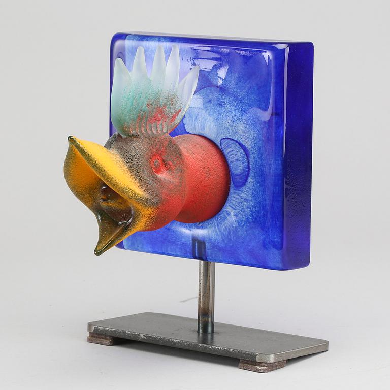 KJELL ENGMAN, sculpture, signed and numbered 009015/300. Kosta Boda.