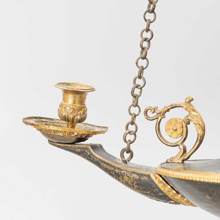 Ampel, för tre ljus, Frankrike, 1800-talets början,  Empire.