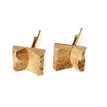 620. Björn Weckström, A pair of Björn Weckström 18k gold cuff-links, Lapponia, Finland.