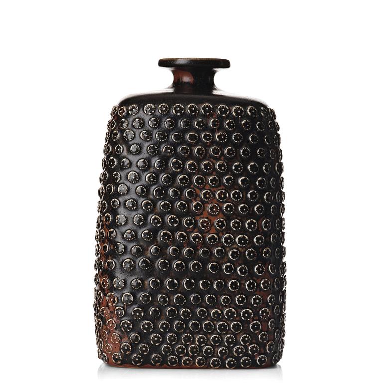 Stig Lindberg, a stoneware vase, Gustavsberg studio 1967.