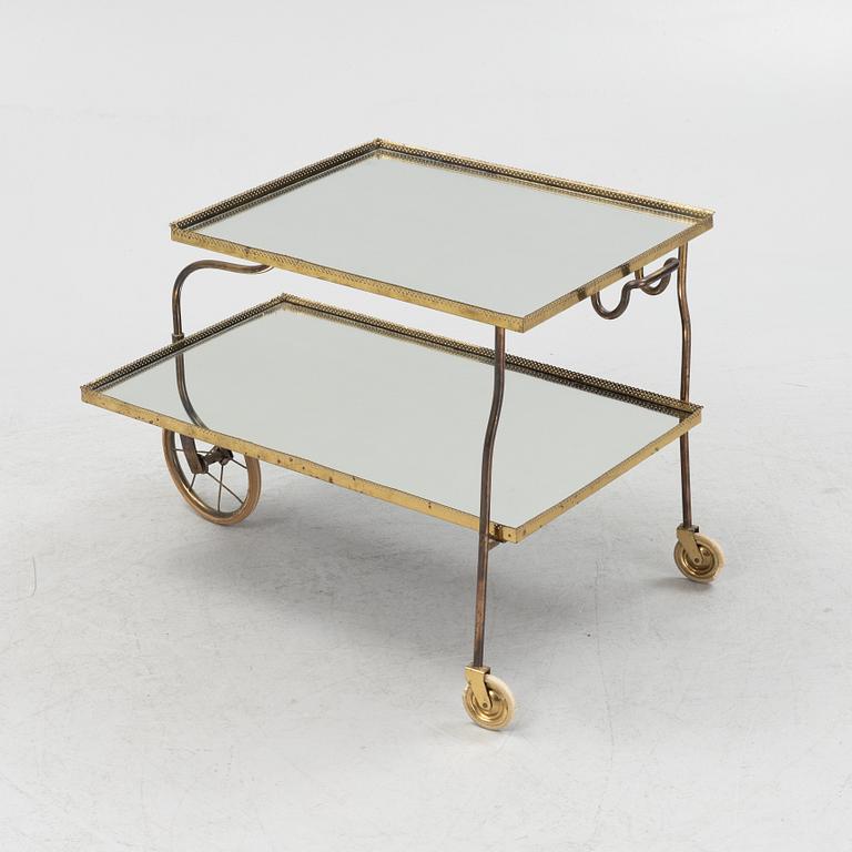 Josef Frank, a model 889 serving trolley, Firma Svenskt Tenn, Sweden, mid 20th century.